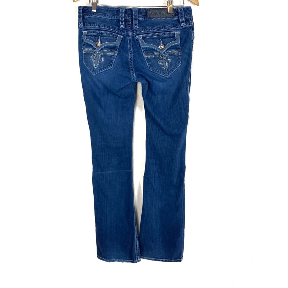Rock Revival Jeans Posey Boot Cut Flap Pockets Dark Wash Women’s Sz 30